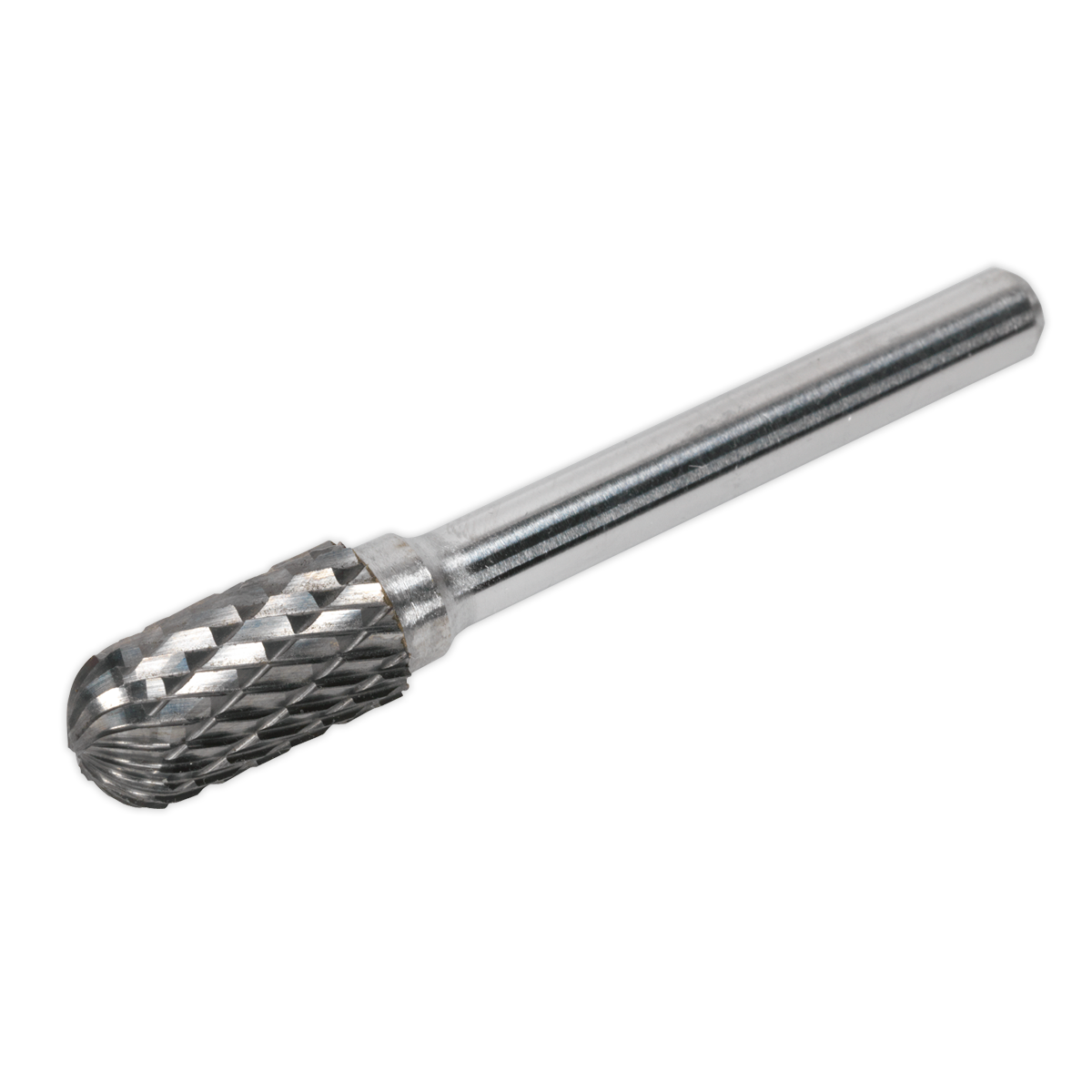 Sealey Ø10mm Cylindrical Ball Nose Tungsten Carbide Rotary Burr Silver SDB02