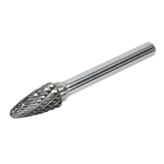 Sealey Ø10mm Arc Round Nose Tungsten Carbide Rotary Burr - Silver SDB05