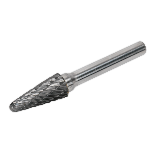 Sealey Ø10mm Conical Ball Nose Tungsten Carbide Rotary Burr Silver SDB06