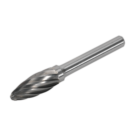 Sealey Tungsten Carbide Rotary Burr Flame Ripper Coarse Ø10mm x 25mm Head SDBC5
