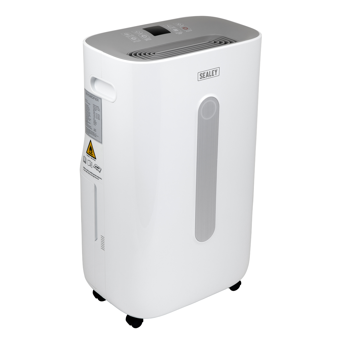 Sealey Portable Dehumidifier With Front Panel Indicator Light 20L White SDH20