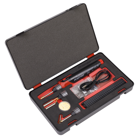 Sealey 30W Li-Ion Rechargeable Plastic Welding Iron Repair Kit Cordless  SDL14