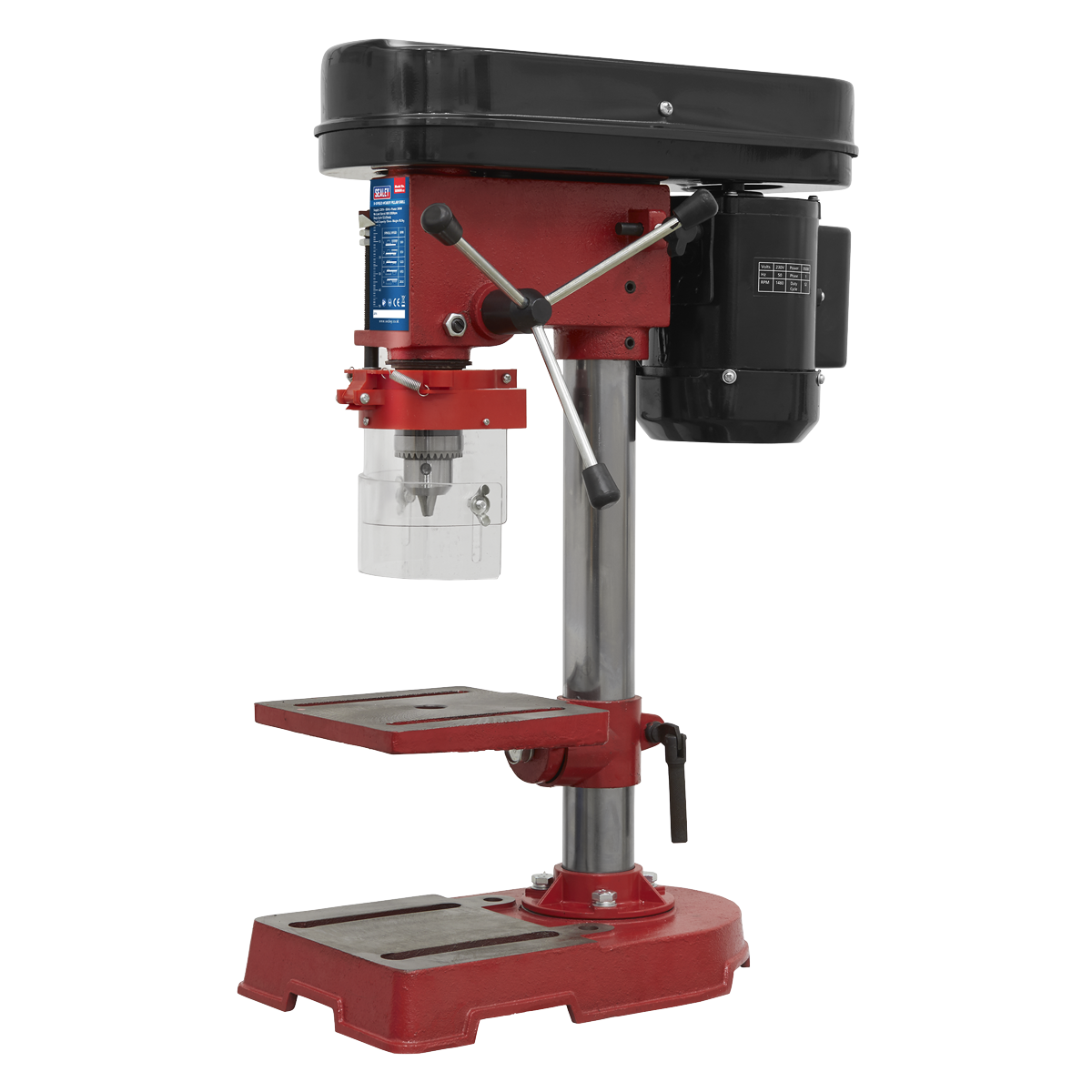 Sealey Pillar Drill 5-Speed Hobby Model 580mm Height 350W/230V 5-Speed SDM30