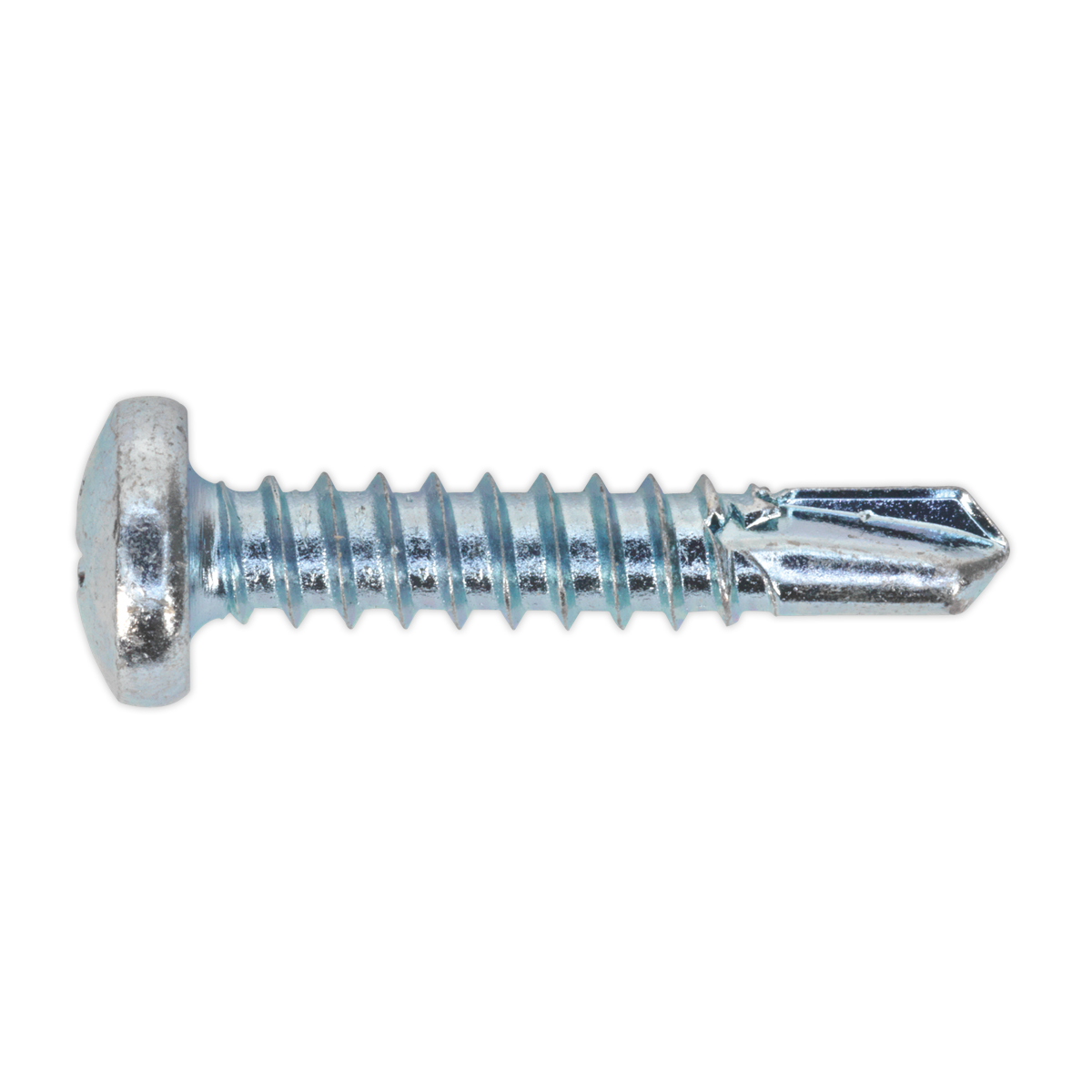 Sealey Self Drilling Screw 4.8 x 25mm Pan Head Phillips Zinc D7504N Pack of 100