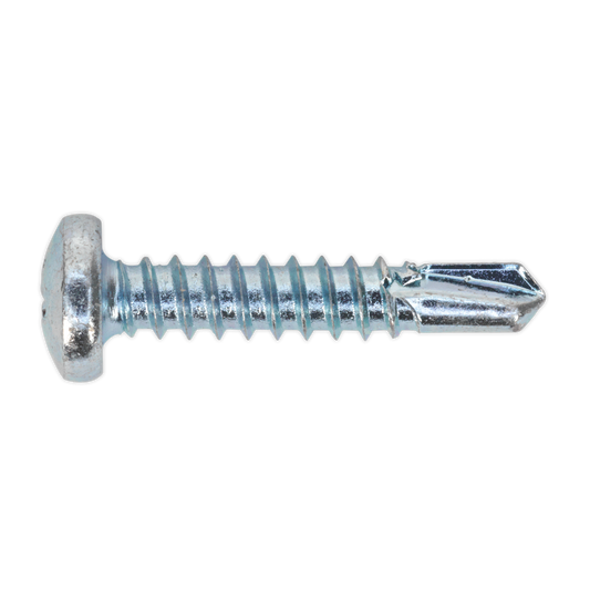 Sealey Self Drilling Screw 4.8 x 25mm Pan Head Phillips Zinc D7504N Pack of 100