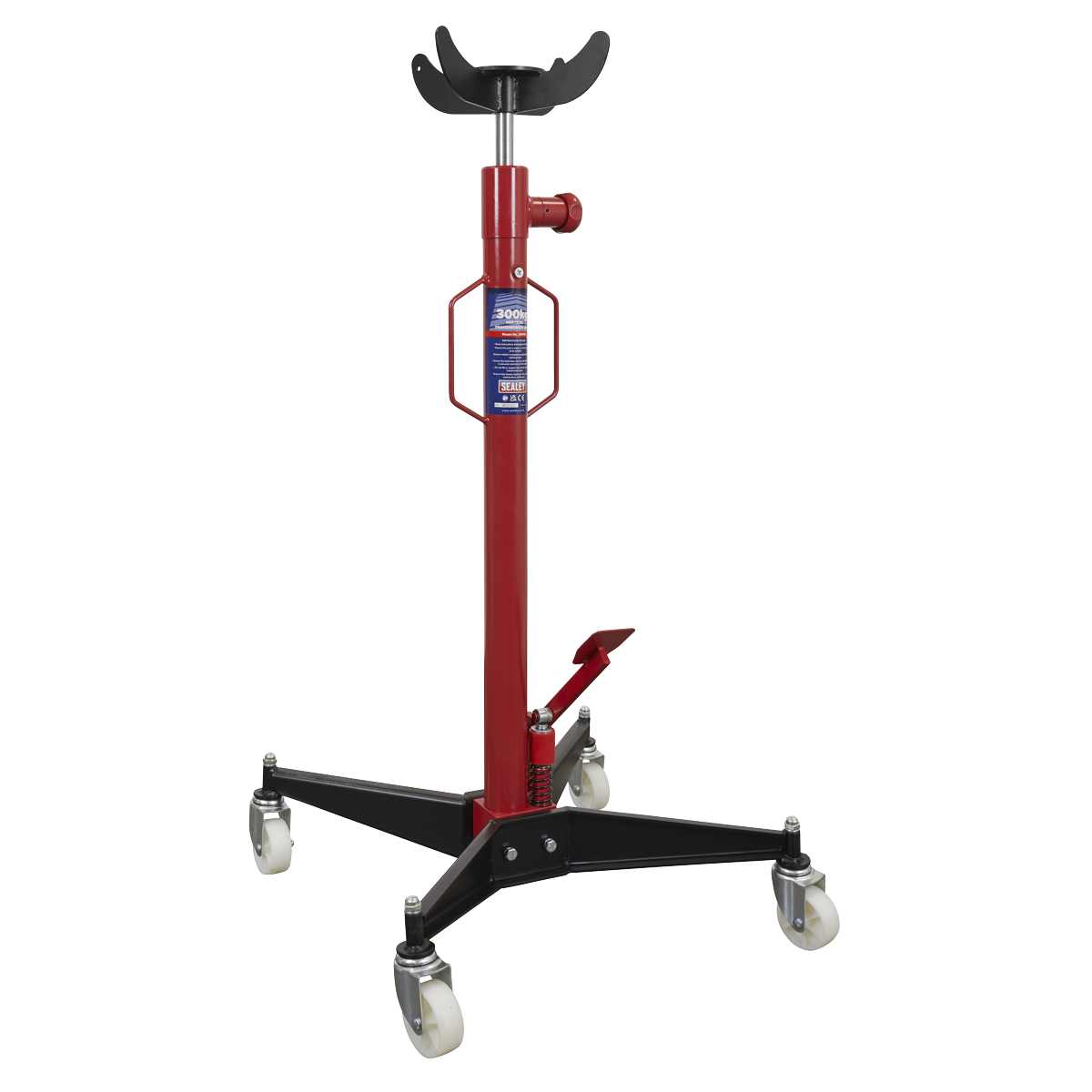 Sealey Adjustable Gearbox Support Transmission Jack 0.3 Tonne Vertical 300TR