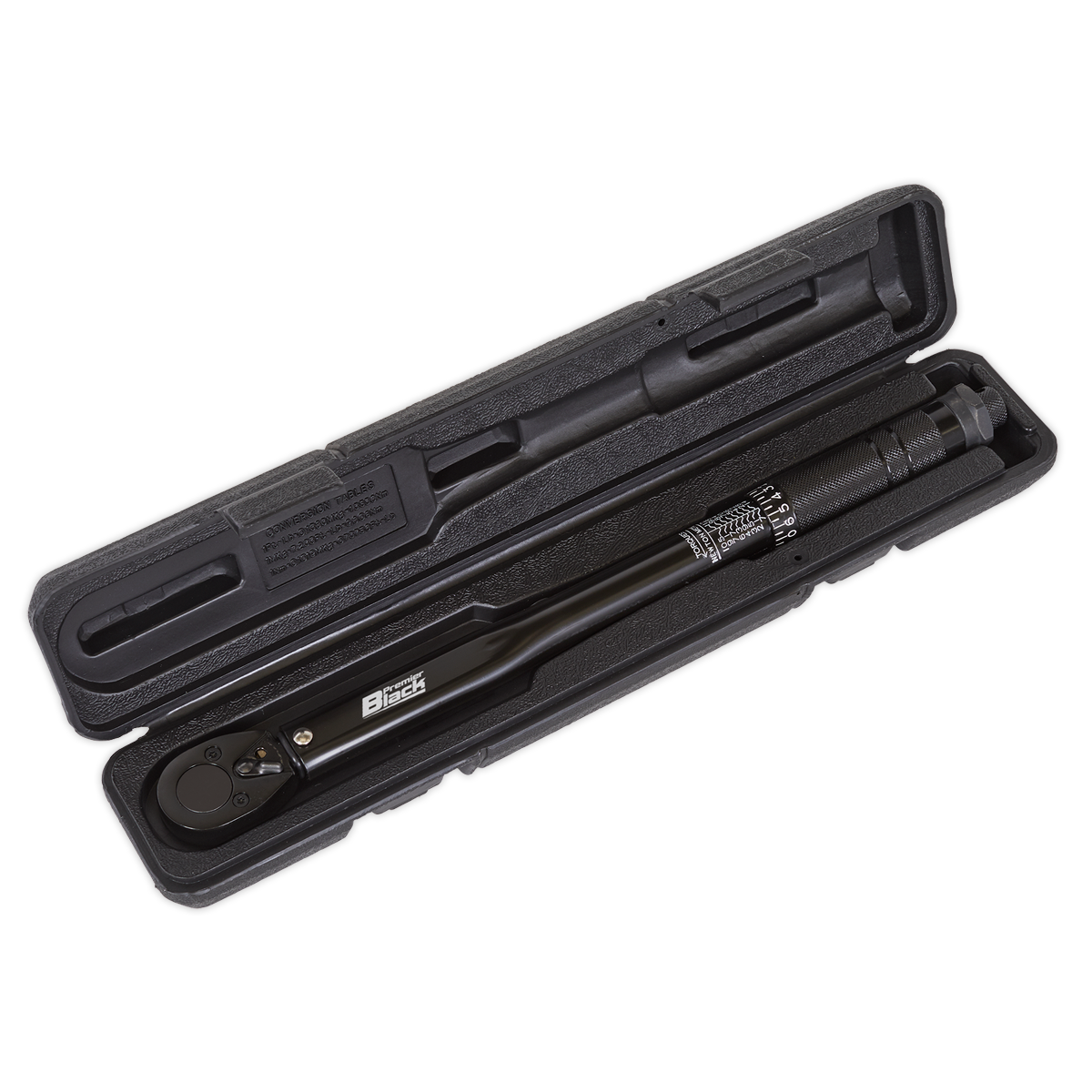 Sealey Micrometer Torque Wrench 3/8" Square Drive Calibrated Black Series AK623B