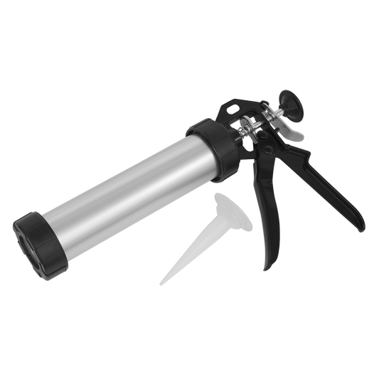 Sealey Caulking Gun For Sausage Packs & Cartridges Die-Cast Body 230mm AK3801