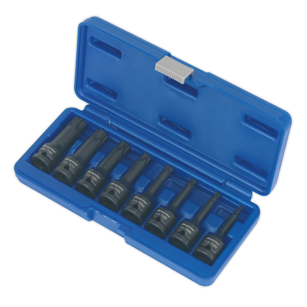 Sealey Impact TRX-Star Set 8 Pieces 1/2" Square Drive Tool Kit 78mm AK5602
