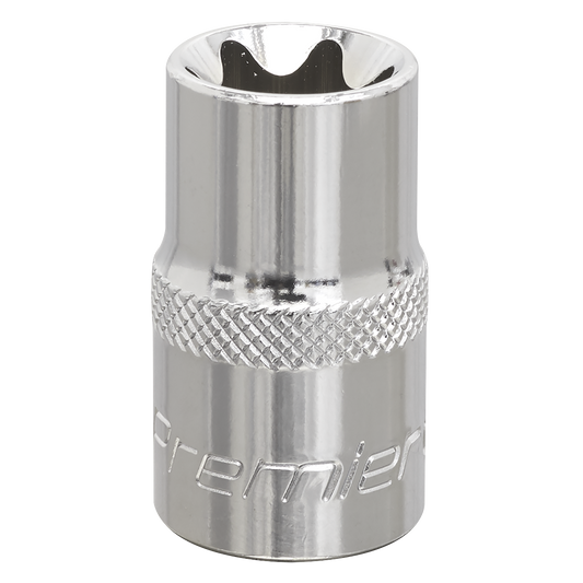 Sealey TRX-Star Socket E18 1/2" Square Drive Chrome Vanadium Steel SET011