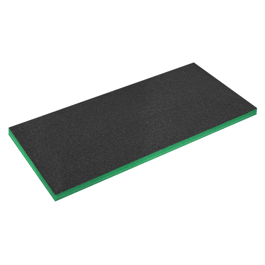Sealey Easy Peel Shadow Foam Green/Black 1200 x 550 x 50mm Tray Insert SF50G