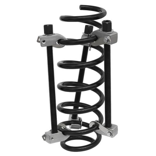 Sealey Coil Spring Compressor Set 3 Pieces Cast Jaws With Safety Hooks AK384