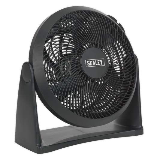 Sealey 240V 12" 3 Speed Desk/Floor Fan With Wall Mounting 3-Pin Plug SFF12