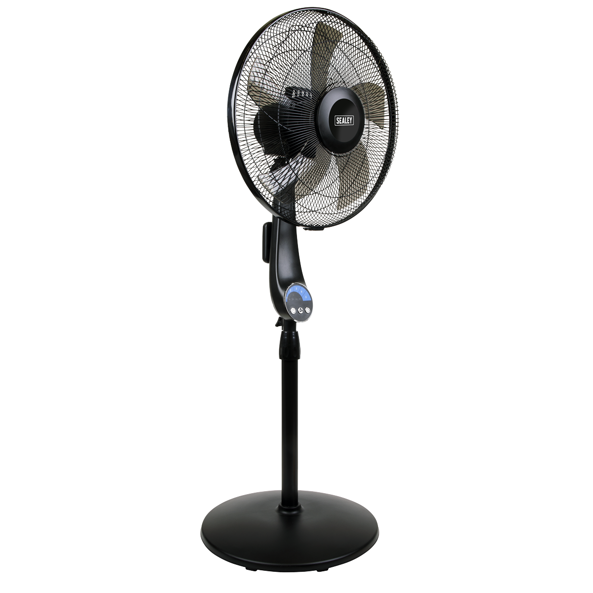 Sealey 16" Quiet High Performance Oscillating Pedestal Fan - Black SFF16Q