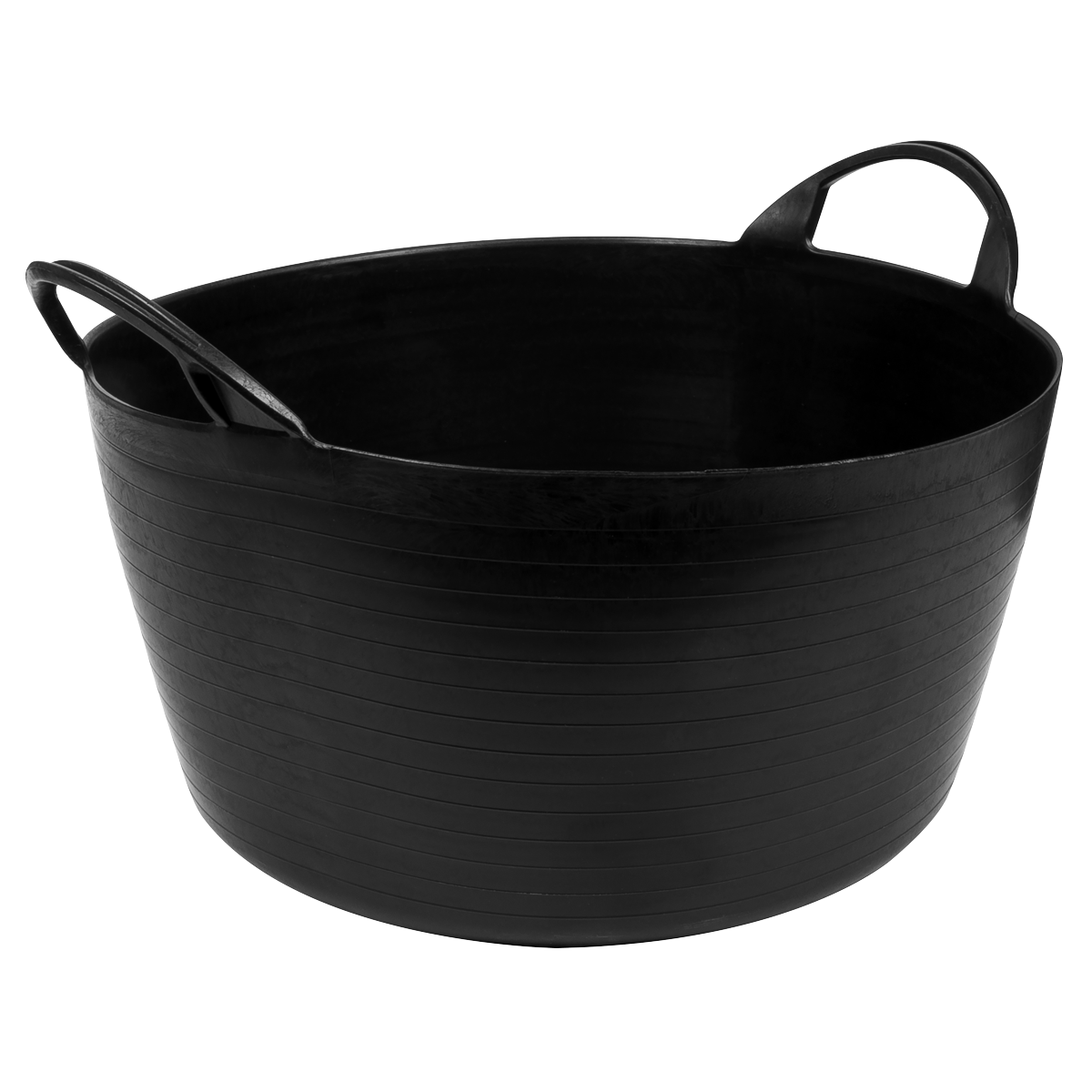 Sealey 30L Heavy Duty Flexi Tub Bucket 30 Litre Black Plastic Handle SFT30