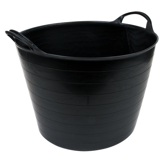 Sealey 40L Heavy Duty Polyethylene Flexi Tub Flexible Construction - Black SFT40