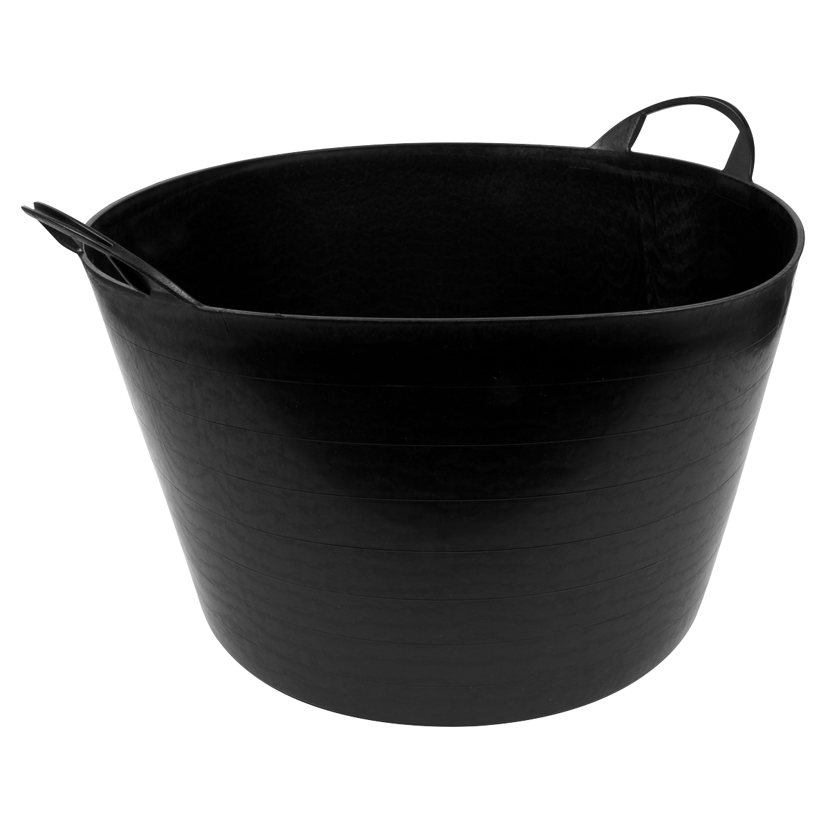 Sealey 65L Heavy Duty Flexi Tub Bucket 65 Litre Black Plastic Handle SFT65