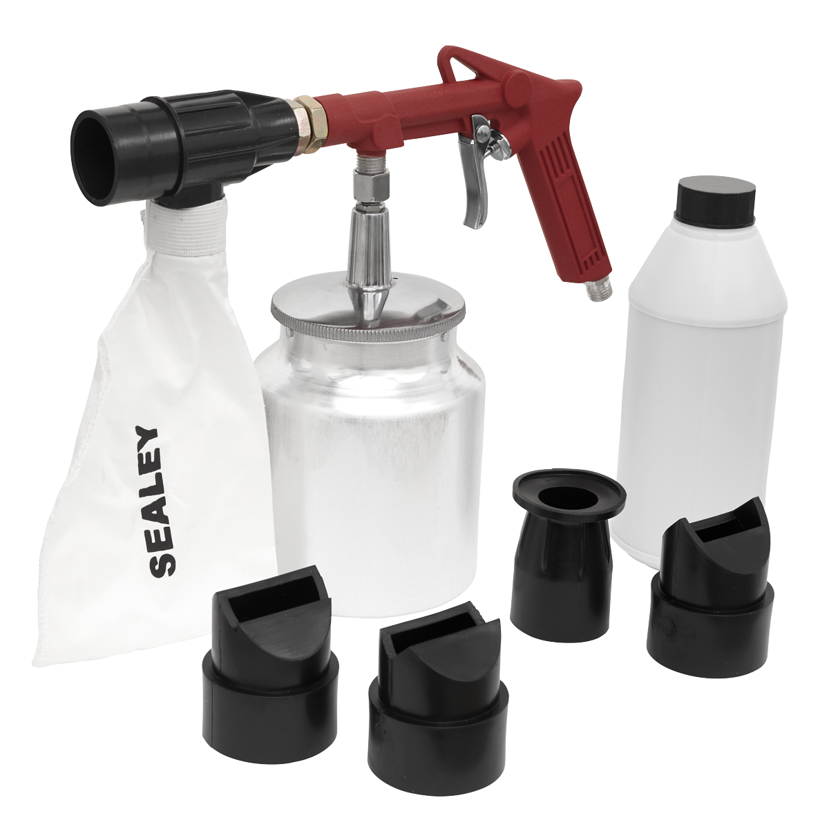 Sealey Air Recirculating Economy Sand Blasting Kit With 700g Bottle SG10E