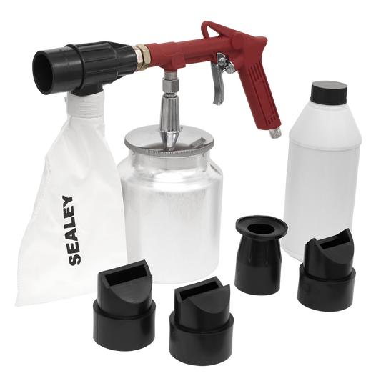 Sealey Air Recirculating Economy Sand Blasting Kit With 700g Bottle SG10E