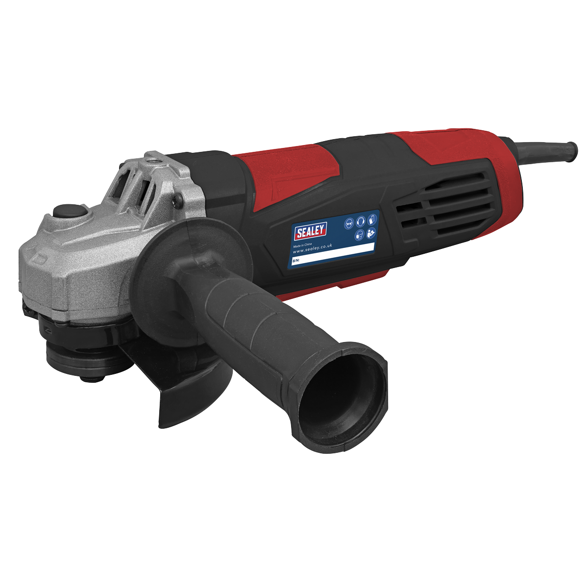 Sealey Angle Grinder Ø115mm 750W/230V Adjustable Wheel Guard LED Light SG115E