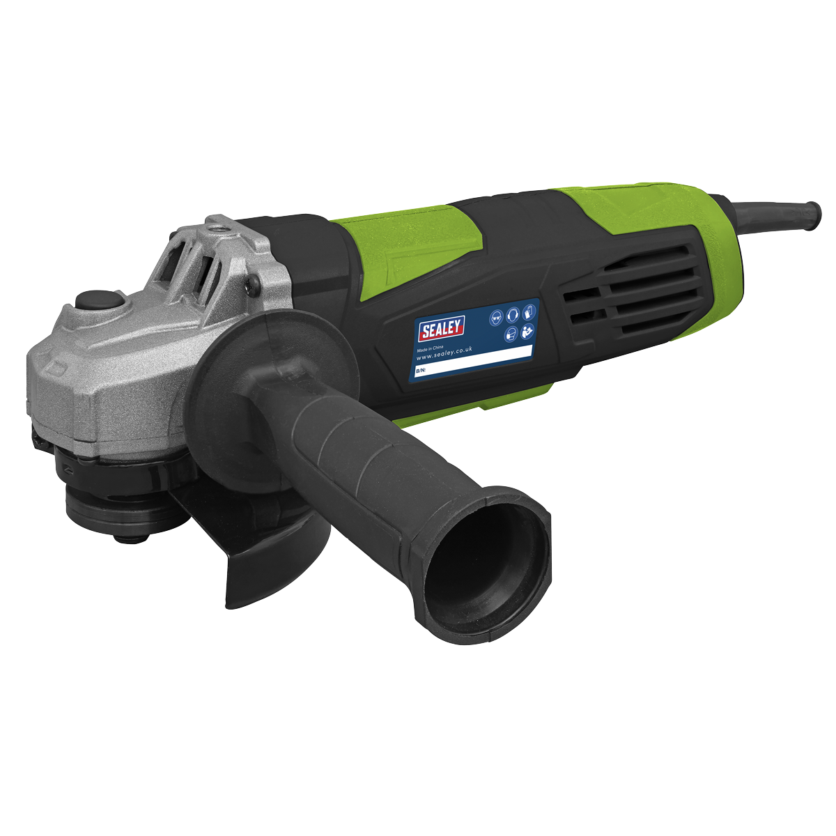 Sealey Angle Grinder Ø115mm 750W/230V Adjustable Wheel Guard LED Light SG115EHV