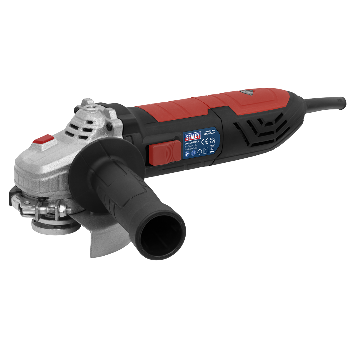 Sealey Angle Grinder With Side Handle 125mm 1000W/230V Schuko Plug SG125EU
