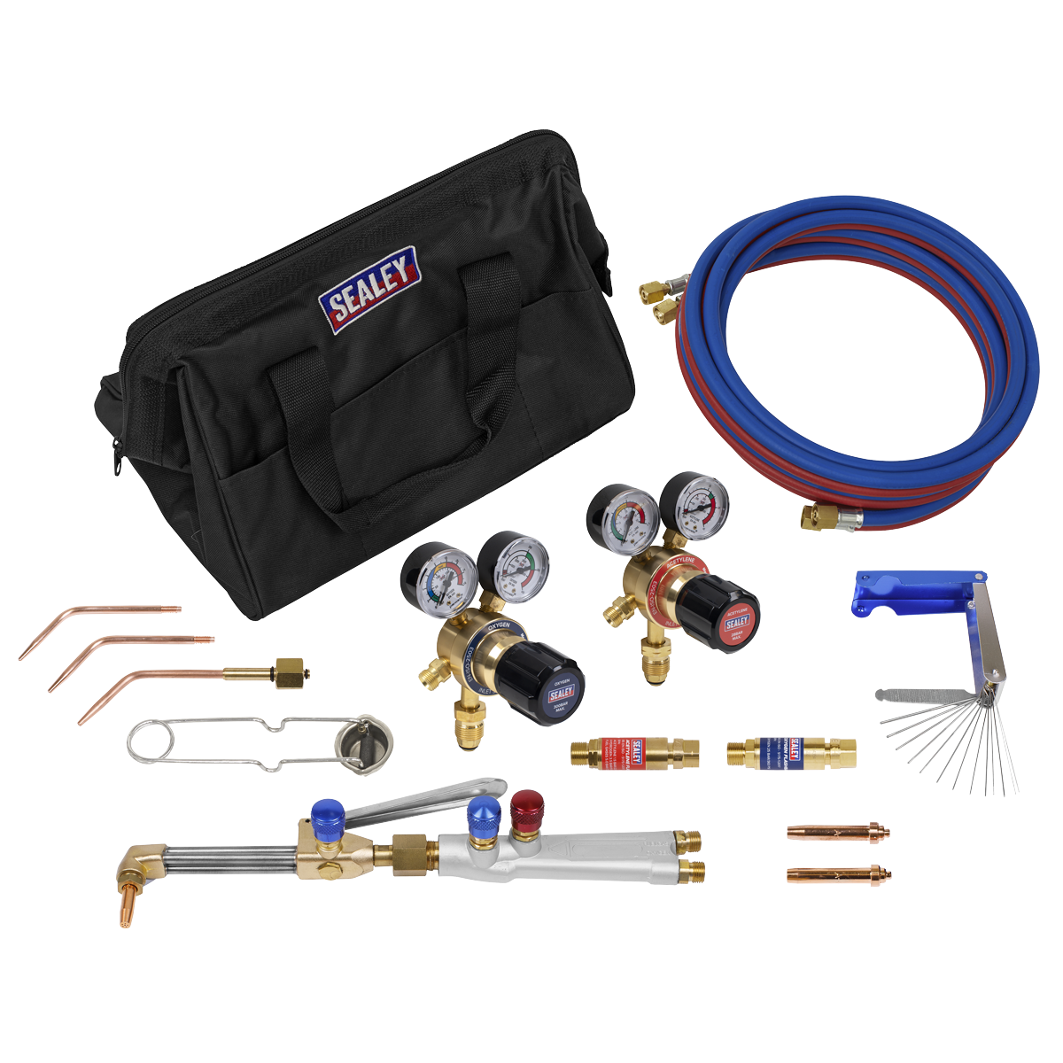 Sealey Oxy Acetylene Welding and Cutting Set With 5m Twin Gas Hose SGA10