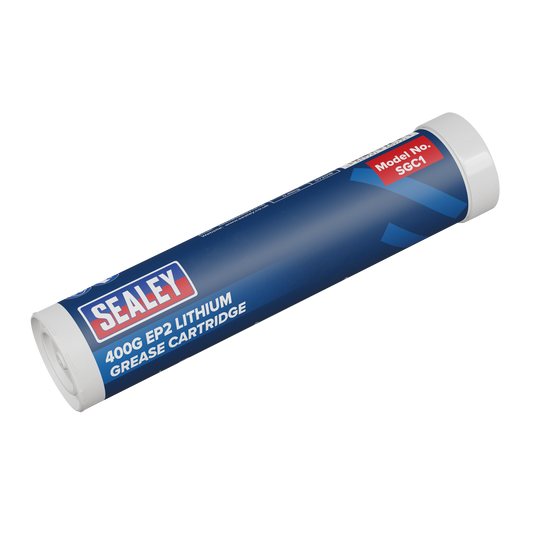 Sealey Multipurpose EP2 Lithium Grease Cartridge All Plunger Type Guns 400g SGC1
