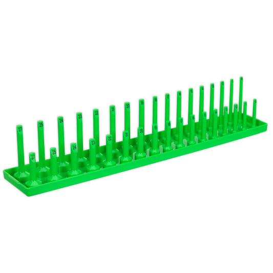 Sealey Socket Holder 1/2" Square Drive 10-27mm Hi-Vis Green 515mm SH1217HV