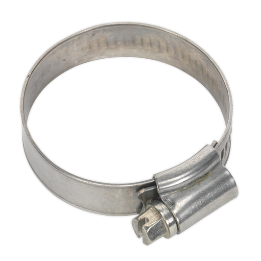 Sealey Hose Clips 10 Pieces Stainless Steel 32mm - 44mm 1.26" - 1.73" SHCSS1