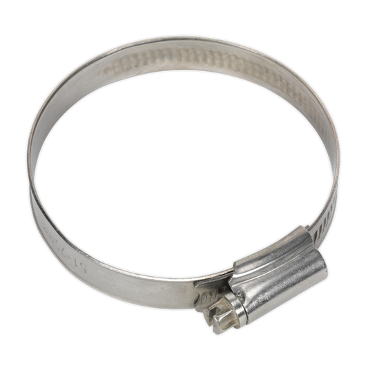 Sealey Hose Clips 10 Pieces Stainless Steel 51mm - 70mm 2.01" - 2.75" SHCSS2