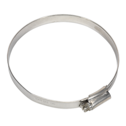 Sealey Hose Clips 5 Pieces Stainless Steel 90mm - 110mm 3.54" - 4.33" SHCSS4X