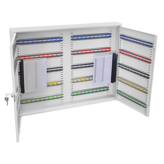 Sealey Key Cabinet 200 Key Capacity Numbered Wide Steel Construction SKC200W