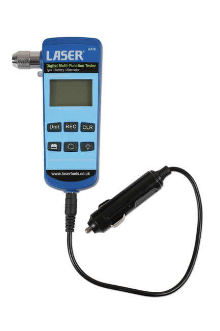 LASER 6378 Digital Tester Battery Alternator Tyre Pressure Gauge Printer