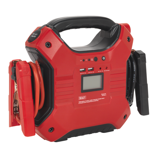 Sealey Jump Starter Power Pack Lithium Iron Phosphate 12V 24V 1200A 600A SL32S