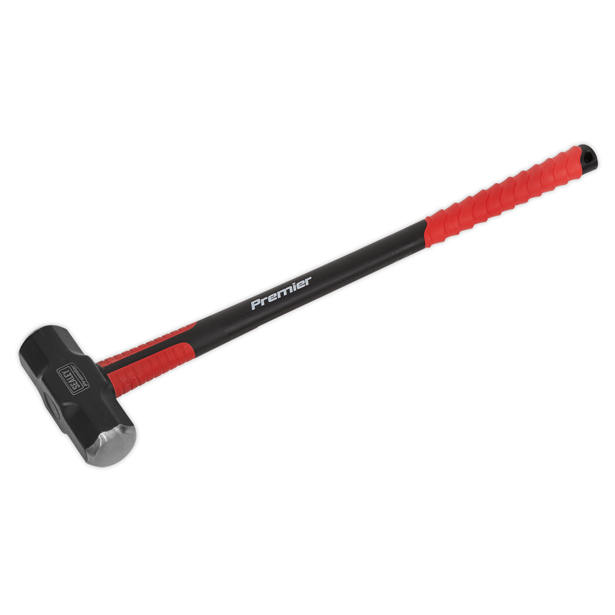 Sealey Sledge Hammer 14lb Fibreglass Shaft Heat Treated Red/Black SLHF141