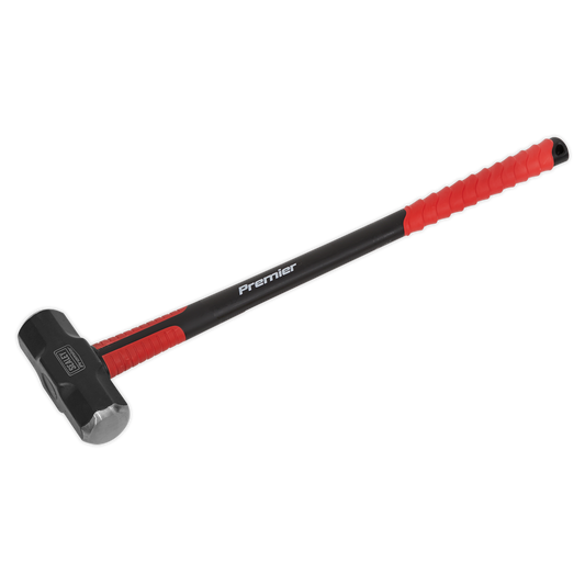 Sealey Sledge Hammer 14lb Fibreglass Shaft Heat Treated Red/Black SLHF141