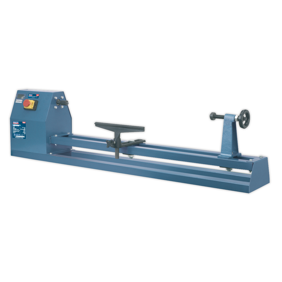 Sealey Wood Lathe With Four Turning Speed Options 1000mm 370W Blue SM1308