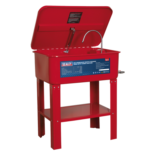 Sealey Parts Cleaning Tank With Turbo Feature Triple Baked Enamel Finish SM20
