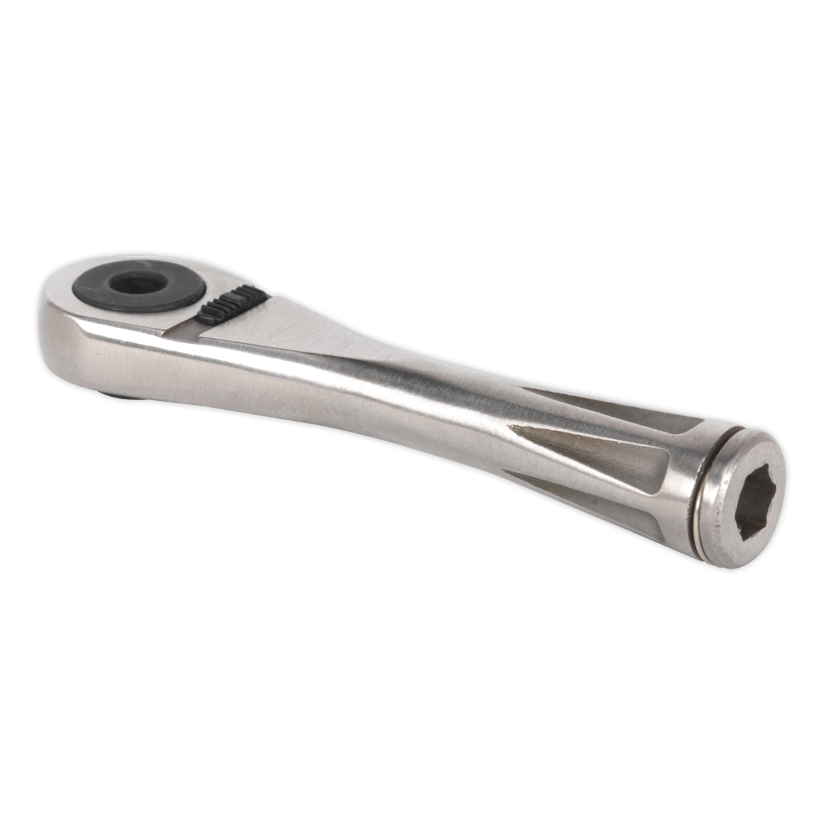 Sealey Bit Driver Ratchet Micro 1/4" Hex Stainless Steel Hand Tool 85mm AK6962