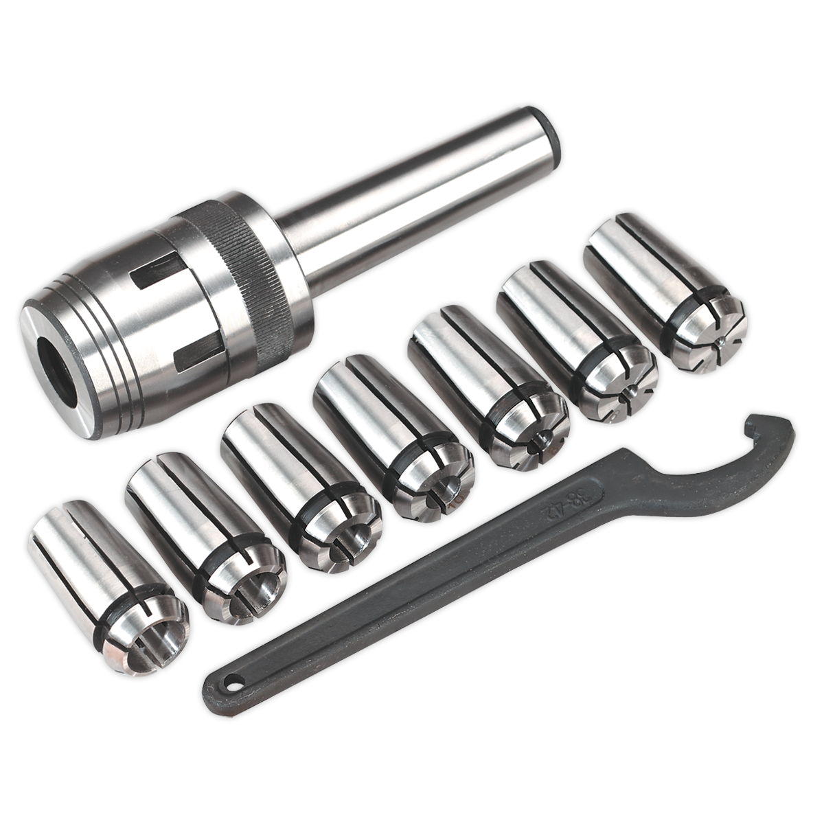 Sealey Mill Chuck Set MT3-M12 Ø4-16mm For SM2502 Mini Drilling Machine SM2502MCS