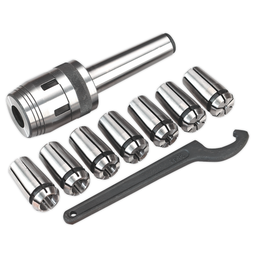 Sealey Mill Chuck Set MT3-M12 Ø4-16mm For SM2502 Mini Drilling Machine SM2502MCS