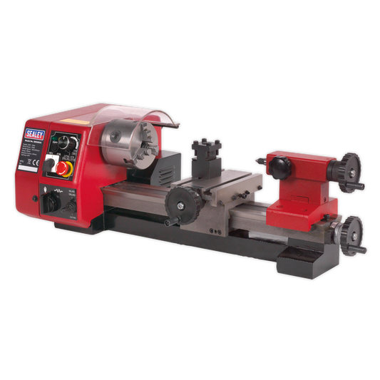 Sealey Metalworking Mini Lathe 250mm 150W 230V High Torque 100-2000RPM SM2503A
