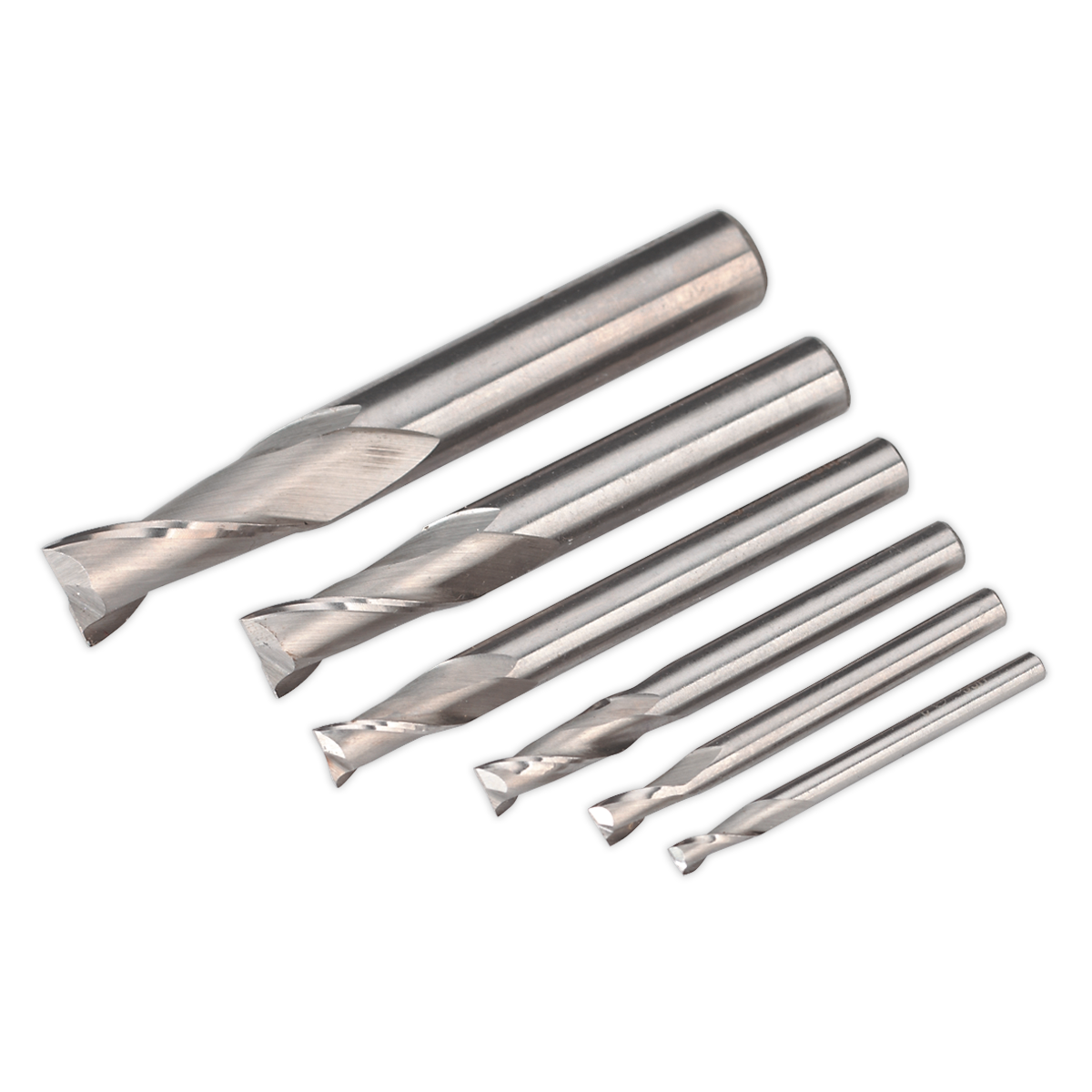 Sealey HSS End Mill Set For SM2503 Drilling Machine MT2 Ø3-10mm SM2503EMSET