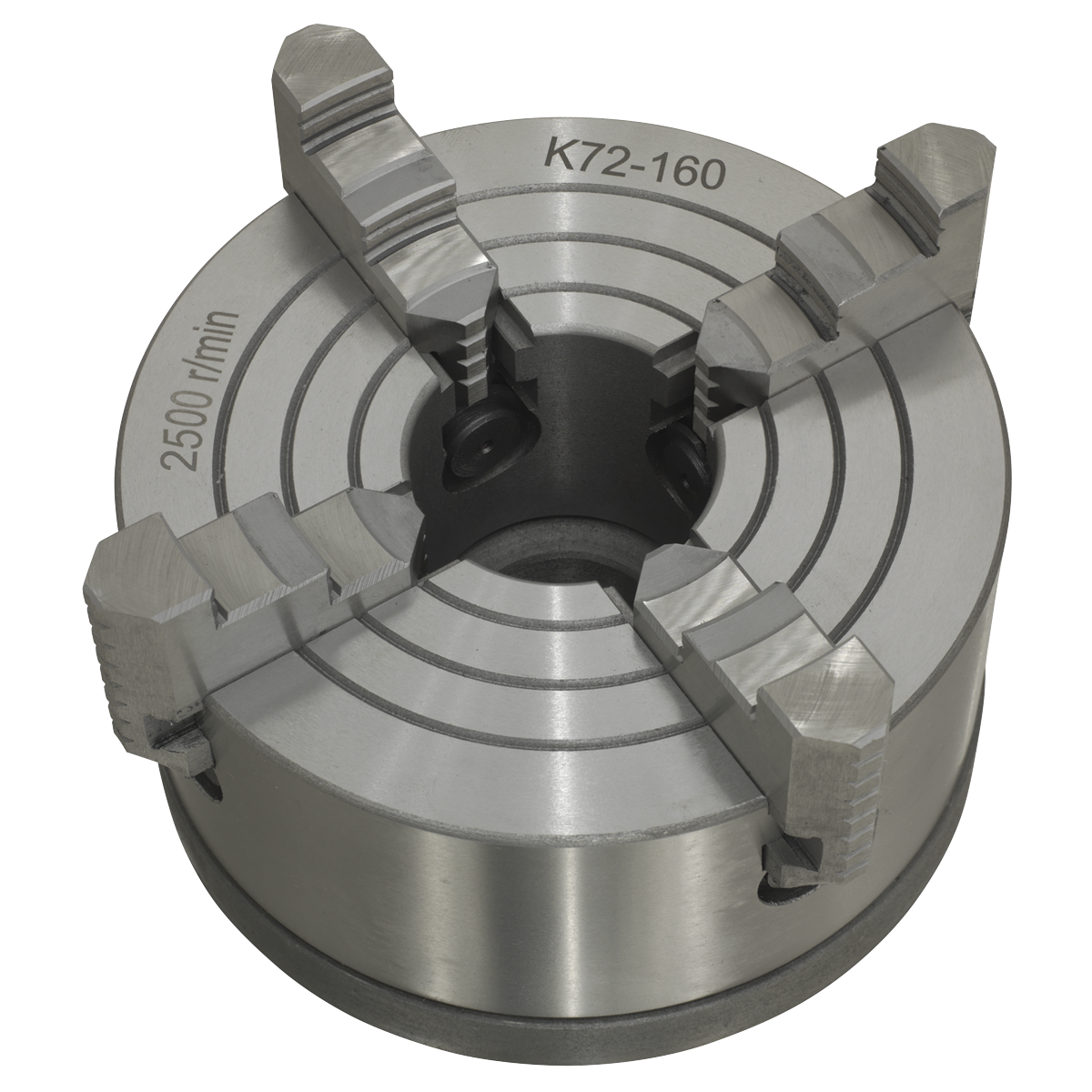 Sealey 4 Jaw Independent Chuck With Ø160mm Back Plate Reversible Precise SM27FJC