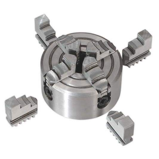 Sealey 4 Jaw Independent Chuck For SM3002 & SM2503 Metalworking Lathe SM30024JC