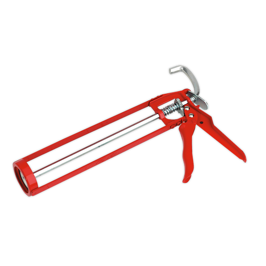 Sealey 220mm Skeleton Type Manual Caulking Gun For 310mL Cartridges Red AK39