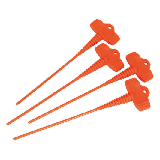 Sealey Applicator Nozzle Stopper Cut-To-Size Airtight Seal - Pack of 4 AK391