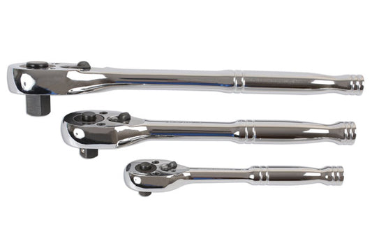 LASER 6421 Reversible Ratchet Cylindrical 1/2" Drive Chrome Vanadium 45 Teeth