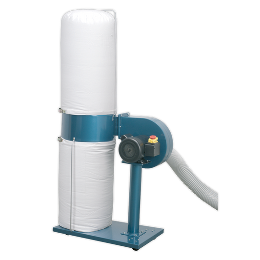 Sealey Dust And Chip Extractor 1HP 230V 750W 500cfm Airflow 2m Hose SM46